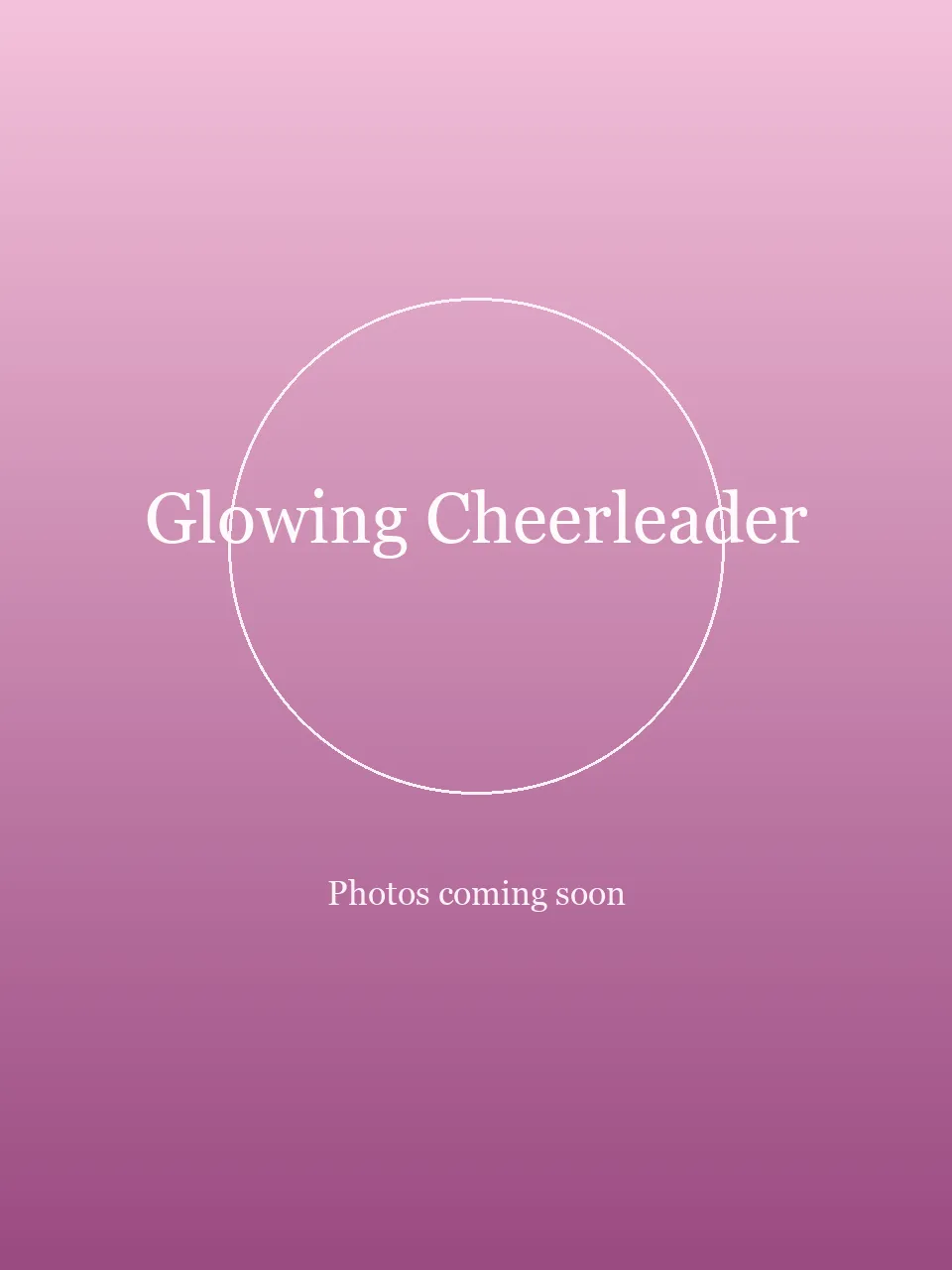 Glowing Cheerleader party character in Boise