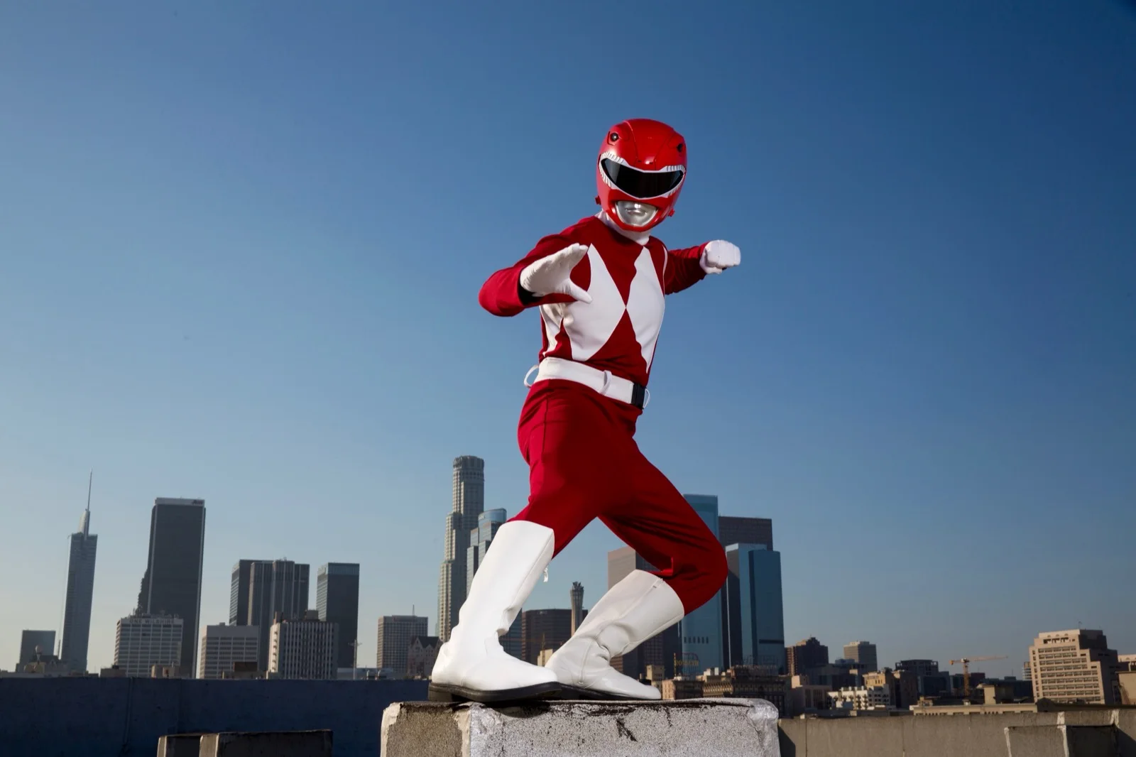 Red Power Hero party character in Boise