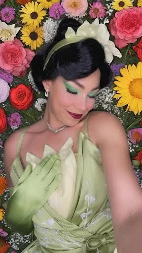 Frog Princess party character in Boise