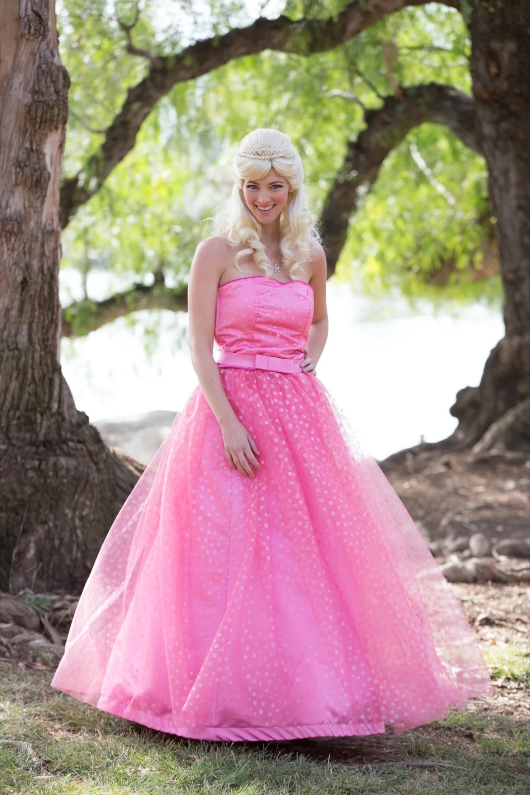 Pink Princess party character in Boise
