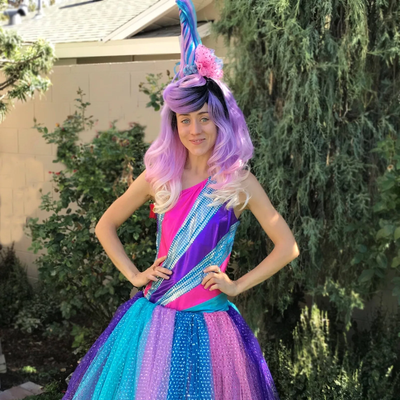Unicorn Princess party character in Boise