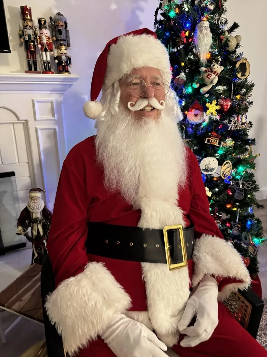 Santa party character in Boise